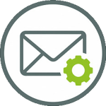 mail logo met tandwiel